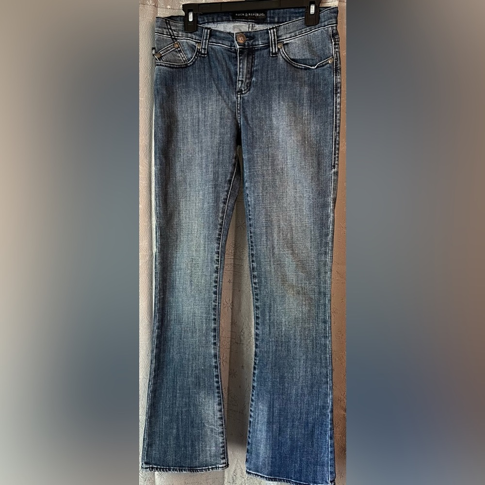 Women’s size 8 - Rock and Republic denim jeans - nearly new, very gently worn.